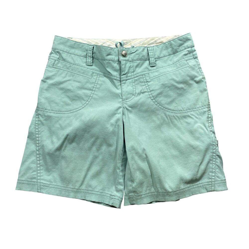 Athleta Green Mint 8 Nylon Spandex Zipper Pockets Zipper Closure (small spot)